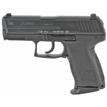 P2000, V2, LEM Double Action Only, Compact, 9MM, 3.66" Barrel, Polymer Frame, Black Finish, 3 Dot Sights, 10Rd, 2 Magazines 81000039