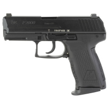 P2000, V2, LEM, Double Action Only, Semi-automatic, Polymer Frame Pistol, Compact, 9MM, 3.66" Barrel, Black, Night Sights, 10 Rounds, 3 Magazines 81000040