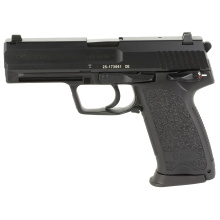 USP45, V1, Double Action/Single Action, Semi-automatic, Polymer Frame Pistol, 45 ACP, 4.41" Barrel, Black, Night Sights, Manual Thumb Safety, Decocker, 10 Rounds, 3 Magazines 81000325