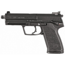 USP Tactical, V1, DA/SA, Full Size. 9MM, 4.86" Threaded Barrel, Polymer Frame, Black Finish, Adjustable Night Sights, Safety, Decocker, 15Rd, 3 Magazines 81000348