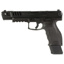 VP9-B Match OR, Semi-automatic| Striker Fired, Full Size, Push Button Mag Release, 9MM, 5.51" Barrel, Black, Interchangeable Backstraps and Side Panels, Luminous Front Sight, Black Serrated Rear Sight, 20 Rounds, 4 Magazines 81000555