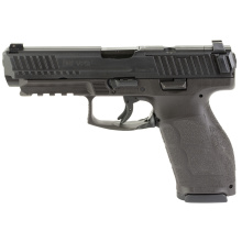 VP9A1 F, Semi-automatic, Striker Fired, Polymer Frame Pistol, Full Size, 9MM, 4.53" Barrel, Matte Finish, Black, Interchangeable Grips, Optic Ready, Tritium Front Sight, Blacked Out Serrated Rear Sights, 15 Rounds, 2 Magazines, Includes (5)-Backstraps an