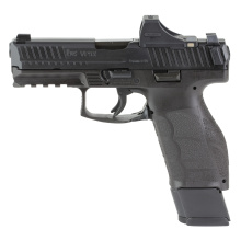 VP9A1 X Crossover, Semi-automatic, Striker Fired, Compact, 9MM, 4.09" Hammer Forged Barrel, Black, Interchangeable Backstraps and Side Panels, Tritium Front Sight, Black Serrated Rear Sights, Optics Ready, Includes Holosun SCS, Paddle-Style Mag Release,