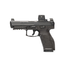VP9A1 F, Semi-automatic, Striker Fired, Polymer Frame Pistol, Full Size, 9MM, 4.5" Barrel, Matte Finish, Black, Front Tritium Night Sight, (1)-20 Round Magazine and (1)-17 Round Magazine, Includes Vortex Defender Closed Emitter Red Dot Sight 81001350