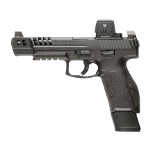 VP9A1 Match, Semi-automatic, Striker Fired, Polymer Frame Pistol, Full Size, 9MM, 5.51" Barrel, Matte Finish, Black, Interchangeable Grips, Blacked Out Serrated Front and Rear Sights, Trigger Safety, 20 Rounds, 2 Magazines, Includes (6)-Grip Panels, (5)-