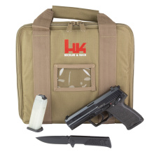 P8 A1, Semi-automatic, Double Action/Single Action, Polymer Frame Pistol, Full Size, 9MM, 4.25" Barrel, Matte Finish, Black, 3-Dot Sights, Reversed Safety/Decocker Lever, 15 Rounds, 2 Magazines, Includes Boker Knife and Commemorative Tan Case 81001397