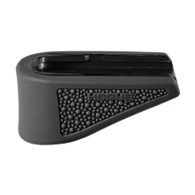 Grip Extension, Magazine Base Pad, Fits Glock 43 9MM 6 Round Magazine, OverMolded Material, Cobblestone Texture, Black 18230