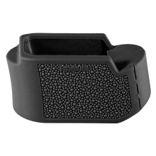 Grip Extension, Magazine Base Pad, For Glock 19 9MM 10/15 Round Magazines to Fit Glock 26, OverMolded Material, Cobblestone Texture, Black 18610