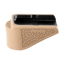 Grip Extension, Magazine Base Pad, For Glock 26 9MM 10 Round Magazine, OverMolded Material, Cobblestone Texture, Flat Dark Earth 18623