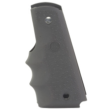OverMolded, Rubber Grips, Finger Grooves, Cobblestone Texture, Slate Gray, Fits 1911 Government 45002