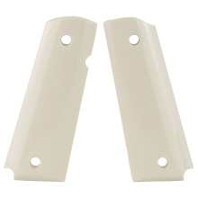 Grip, Fits Colt Government, Polymer, Ivory, Ambidextrous Safety 45020
