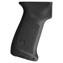 OverMolded Rubber Grip with Door, For AK-47/AK-74, Cobblestone Finish, Black, No Finger Grooves 74030