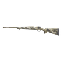 1500 Fence Line, Bolt Action Rifle, 300 Blackout, 16.25" Threaded Barrel with Muzzle Brake, Scorched Earth Camo HTI Synthetic Stock, Burnt Bronze Barrel and Action, 10 Rounds, 1 Magazine HMFN300BLKSE