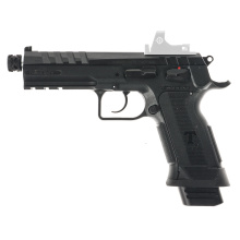 Force Duty, Semi-automatic, DA/SA, Polymer Frame Pistol, 9MM, 4.9" Barrel, 1/2X28 Thread Pitch, Cerakote Finish, Black, Rapid Sight System, Optics Ready, RSMC Compatible, Single Thumb Safety, 20 Rounds, 1 Magazine TF-FDT-9RS