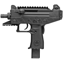 UZI Pro, Semi-automatic, 9MM, 4.5" Threaded Barrel, Black, Adjustable Sights, 25Rd, 2 Mags UPP9S-T