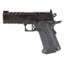 2K11 PRO Royal, Semi-automatic, 1911, Full Size Pistol, 9MM, 4.25" Bull Barrel, PVD Finish, Bronze, Black DLC Barrel, MJD Composite Grips, Fixed Rear Sight, Fiber Optic Front Sight, Optics Ready, RMR Footprint, Ambidextrous Thumb Safety, 19 Rounds, 2 Mag