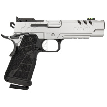 2K11 PRO Comp Stainless| 9MM, 4.25" Bull Barrel, Matte Stainless Steel, Chunk Port Compensator, Black Carbon Fiber Grips, (2) 19rd Mags, Optics Ready w/ RMR/SRO/507 Plate, Model # 3500075