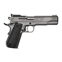 Next Gen 1911, Midnight Custom First Edition, Semi-automatic, Metal Frame Pistol, Full Size, 45 ACP, 5" Barrel, DLC Finish, Gray, Fiber Optic Front Sight, Adjustable Rear Sight, Optic Ready, Shark Skin Grips, 7 Rounds, 2 Magazines, Includes RMR Optic Mou