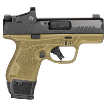 R7 Mako, Semi-automatic, Striker Fired, Polymer Frame Pistol, Compact, 9MM, 3.37" Barrel, Matte Finish, Flat Dark Earth Frame/Black Slide, Crimson Trace Red Dot, Night Sights, 5 Magazines, (1)-13 Round, (3)-15 Round and (1)-11 Round, Includes MFT Holster