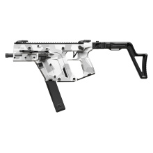 Vector SBR Gen III, Semi-automatic, Short Barreled Rifle, 10MM, 5.5" Threaded Barrel, 9/16X24 Thread Pitch, Cerakote Finish, Arctic Delta Camo, 3-Position Adjustable Folding Stock, Low-Profile Flip-Up Sights, 33 Rounds, 1 Magazine KV10-3SAD00