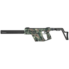 Vector CRB Gen III, Semi-automatic Rifle, 9MM, 16" Threaded Barrel, 1/2X28 Thread Pitch, Cerakote Finish, Ironwood Delta Camo, Adjustable Folding Stock, Low-Profile Flip-Up Sights, 10 Rounds, 1 Magazine KV90-3CRD01