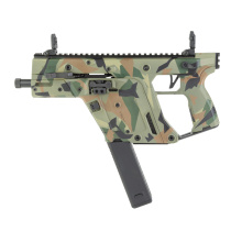 Vector SDP Gen III, Semi-automatic Pistol, 9MM, 5.5" Threaded Barrel, 1/2X28 Thread Pitch, Cerakote Finish, Ironwood Delta, Low-Profile Flip-Up Sights, 40 Rounds, 1 Magazine KV90-3PRD00