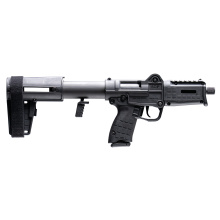 SUB-SDP, Semi-automatic, Folding, 9MM, 6" Threaded Barrel, Threaded 1/2x28", Pistol Brace, 1 Magazine, 17 Rounds SDP9BLK