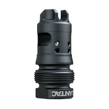 Dragon Muzzle Brake, 9MM, 1/2X28 Thread Pitch, Dead Air Xeno HUB Compatible, QPQ Finish, Black DGN9MMD-DAX