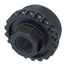 Adaptable Core, Direct Thread HUB Adapter, 1/2X28 Thread Pitch, QPD Finish, Black HUB-ADC-DT-556