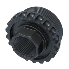 Adaptable Core, Titanium Direct Thread HUB Adapter, 5/8X24 Thread Pitch, QPD Finish, Black HUB-ADC-DT-762-TI