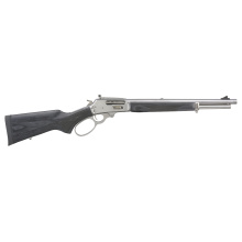 1895 Trapper  | 45-70 Govt, 16.17" Threaded Barrel, 11/16X24" Pattern, Silver Satin Finish, Black Laminate Stock and Forend, Adjustable Skinner Sights, Crossbolt Safety, 5 Rounds, Model # 70450
