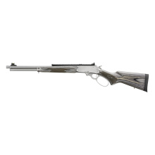 336 SBL Series, Lever Action Rifle, 30-30 Winchester, 19.1" Barrel, Threaded 5/8X24, Stainless Steel Finish, Silver, Picatinny  Optic Rail, Gray Laminate Stock, Fiber Optic Front Sight with a Tritium Ring, Ghost Ring Rear Sight, Crossbolt Safety, 6 Round