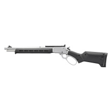 1894 Trapper, Lever Action Rifle, 10MM, 16.17" Threaded Barrel, 5/8X24 Thread Pitch, Matte Stainless Finish, Black Magpul ELG Stock and Forend, Skinner Sights, Blade Front and Adjustable Rear, 10 Rounds, Large Loop Lever, Cross-Bolt Safety 70928