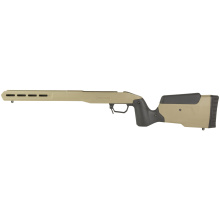 Field Stock, Rifle Chassis, 6061 Aluminum Core, Overmolded Polymer Body, AICS Magazine Compatible, Flat Dark Earth, Fits Howa 1500 Short Action/Weatherby Vanguard Short Action 105826-FDE