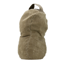 Peanut, Waxed Canvas, Shooting Bag, Sand Fill, 10"x3.5"x5", Army Duck Canvas Construction, Grulla 108050-GRU