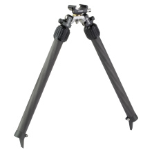 Backcountry Bipod, Carbon Fiber Legs, Aluminum & Titanium Construction, Fits Picatinny, Black 114770-BLK
