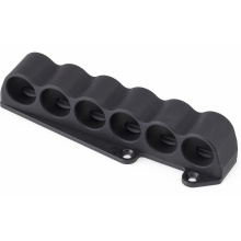 6-Shell Side Saddle, 12 Gauge, Fits Moss 930, On-gun shotshell carriers, Black Finish 93030