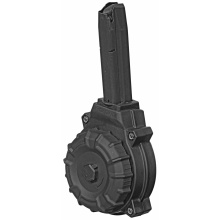 Magazine, 9MM, 50 Round Drum, Fits Beretta 92F, Black DRM-A44