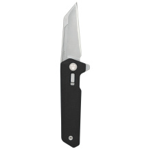 Breslau, Folding Knife, 2.94" Wharncliffe Blade, MVN35 MIM Steel, 7.375" Overall Length, Lug Lock, Bead Blasted Finish, Black Polymer Handle MAG1081-BLK
