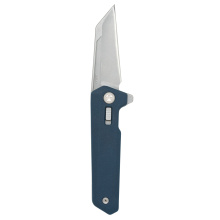 Breslau, Folding Knife, 2.94" Wharncliffe Blade, MVN35 MIM Steel, 7.375" Overall Length, Lug Lock, Bead Blasted Finish, Blue Polymer Handle MAG1081-GBL