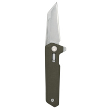Breslau, Folding Knife, 2.94" Wharncliffe Blade, MVN35 MIM Steel, 7.375" Overall Length, Lug Lock, Bead Blasted Finish, Olive Drab Green Polymer Handle MAG1081-ODG