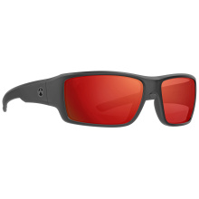 Ascent Eyewear, Polarized, Black Frame, Gray Lens, Red Mirror MAG1132-1-001-1140