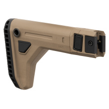 Universal Carbine Stock, Fits 1913 Picatinny Rail, Side Folding, Adjustable Length of Pull, Matte Finish, Flat Dark Earth MAG1441-FDE