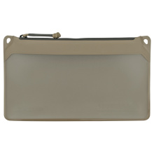 DAKA Window Pouch, Medium, 7"x12", Flat Dark Earth Polymer Fabric, Window for Easy Organization MAG995-245