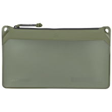 DAKA Window Pouch, Medium, 7"x12", OD Green Polymer Fabric, Window for Easy Organization MAG995-315