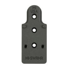 Red Dot Mount, Optic Mount, Trijicon RMR Footprint, Fits Most S&W Revolvers (K/L/N/X) with 3 Holes on Top Strap, Anodized Finish, Black MI-SWRDM-RMR