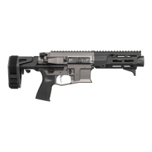 PDX, Semi-automatic Pistol, AR, 223 Remington/556NATO, 5.5" Barrel, Pistol Brace, Anodized Finish, Urban Gray, M-LOK Compatible Handguard, HATEBRAKE Muzzle Brake, ALG Combat Trigger, Manual Safety, 20 Rounds, 1 Magazine MXM-48067