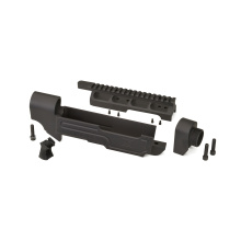AR22 Stock Kit for Ruger 10/22, Includes Main Body, Scope Mount, Forearm Adapter, Grip Gapper, Mounting Hardware, Not Compatible with Takedown Models, Accepts Most Standard AR15-pattern Handguards, Buffer Assemblies/Stocks, and Grips AR22-KIT-3PC