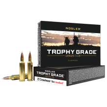 Trophy Grade, 22 Creedmoor, 70 Grain, AccuBond, 20 Round Box 60152