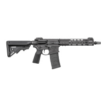 N4 Shorty, Short Barreled Rifle, Semi-automatic, 5.56 NATO, 10.5" Stainless Steel Barrel, 1/2X28 Thread Pitch, Cerakote Finish, Armor Black, B5 Type 23 Pistol Grip, B5 Bravo Stock, MBUS Pro Flip-Up Sights, 30 Rounds, 1 Magazine, Pig Pen Flash Hider, NSS